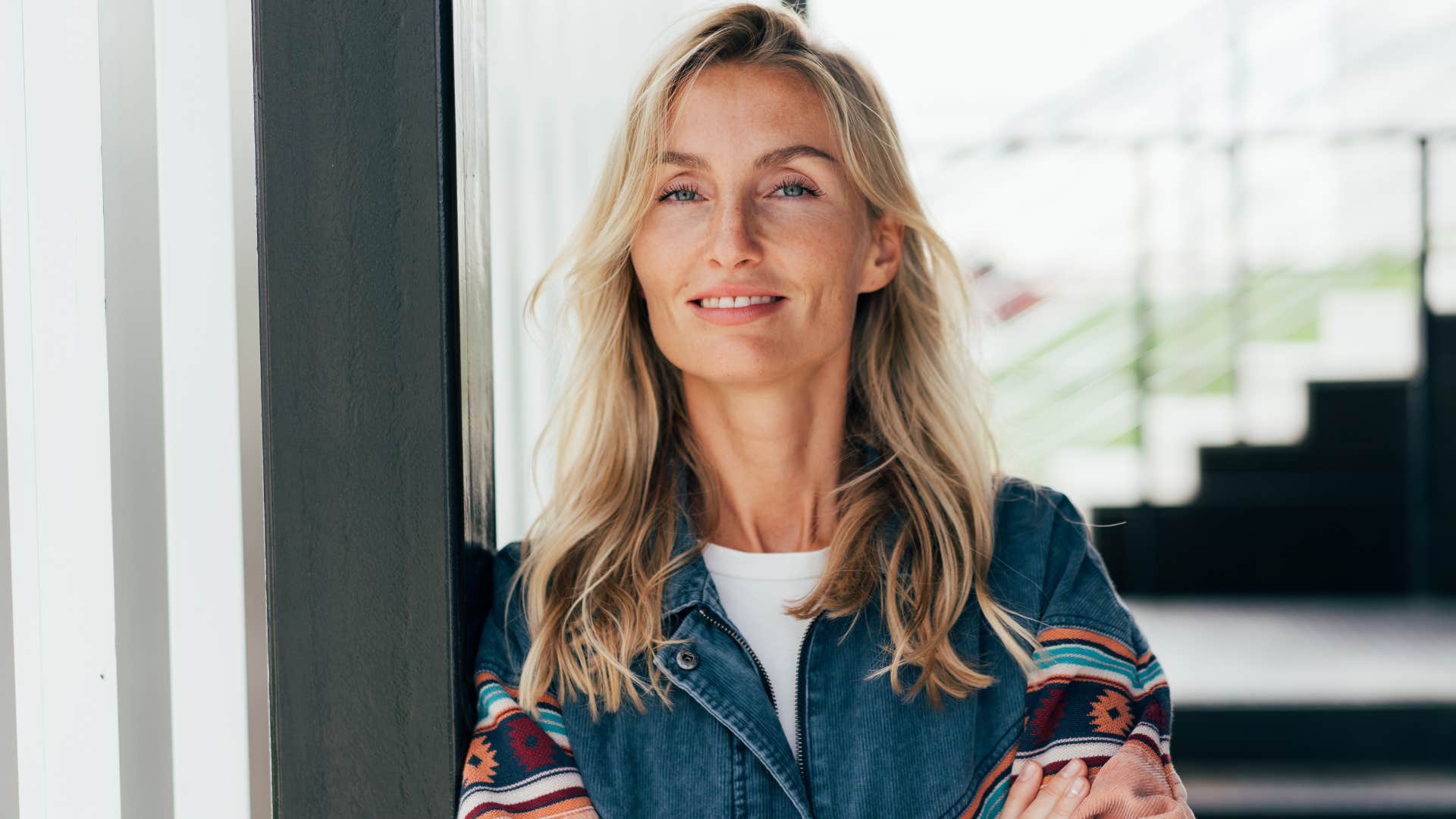 smiling woman with high standards