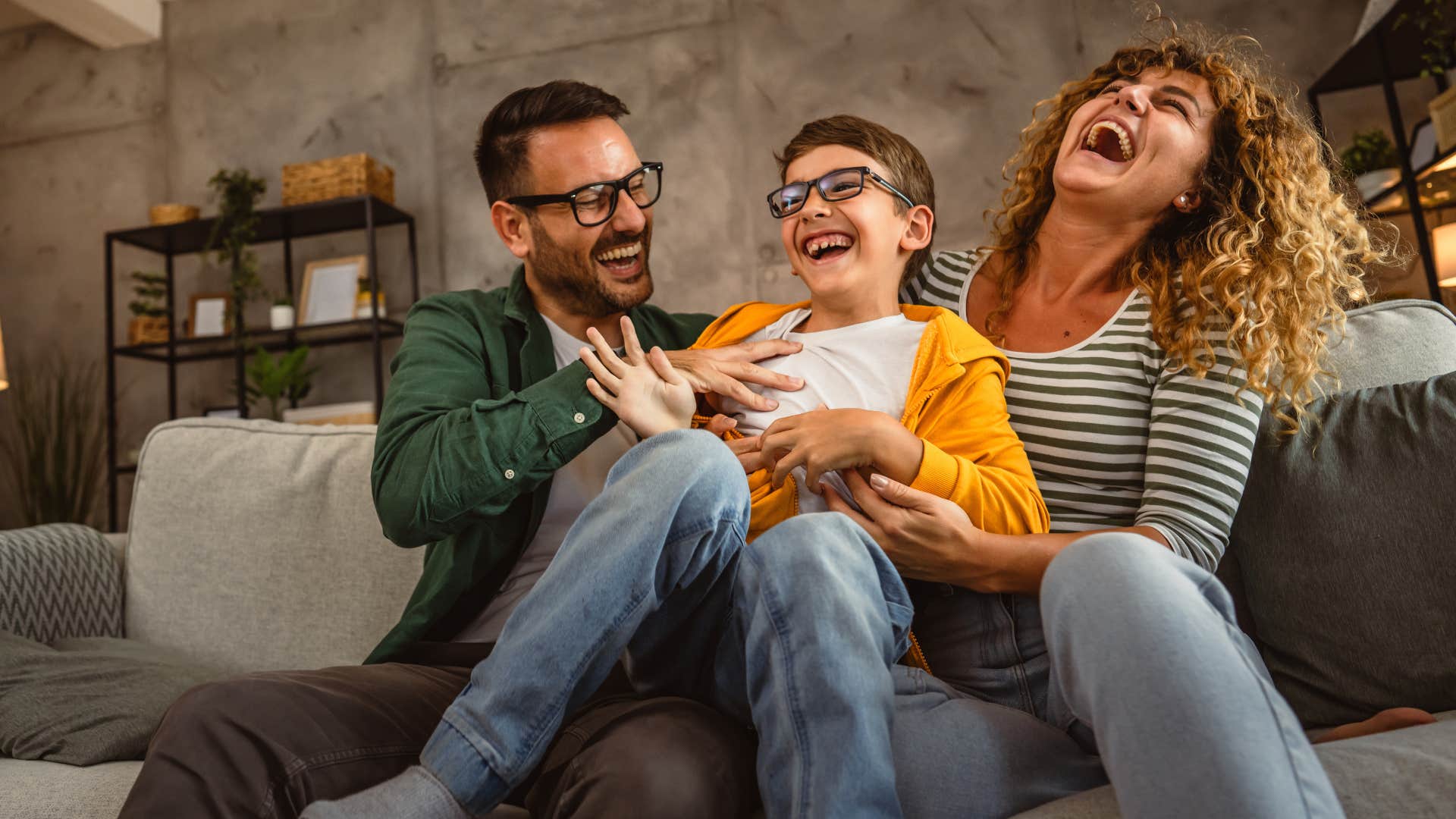 couple who's protective of their kids' time playing together
