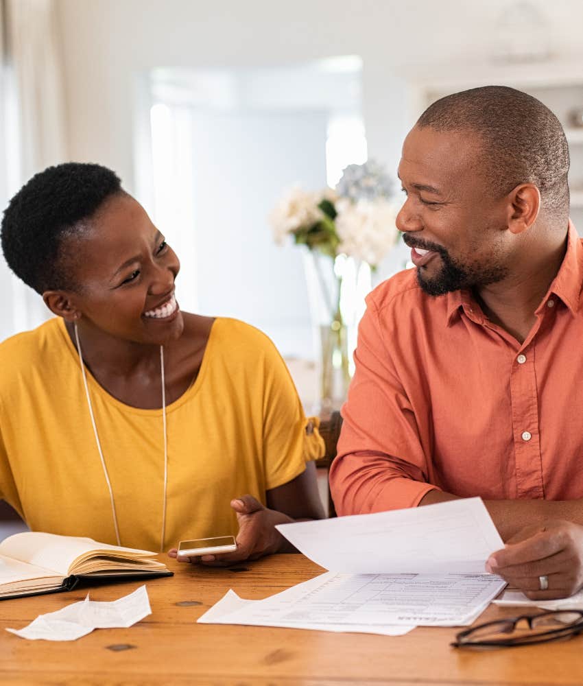 Successful couple makes financial goal