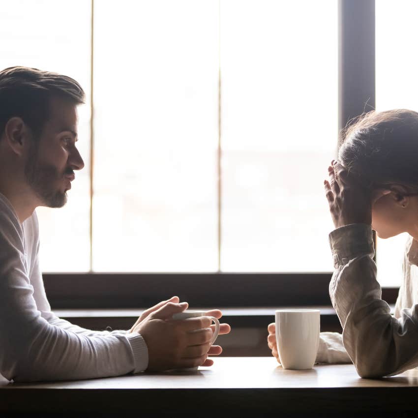 couple in a relationship that is unhealthy as they don't respect boundaries