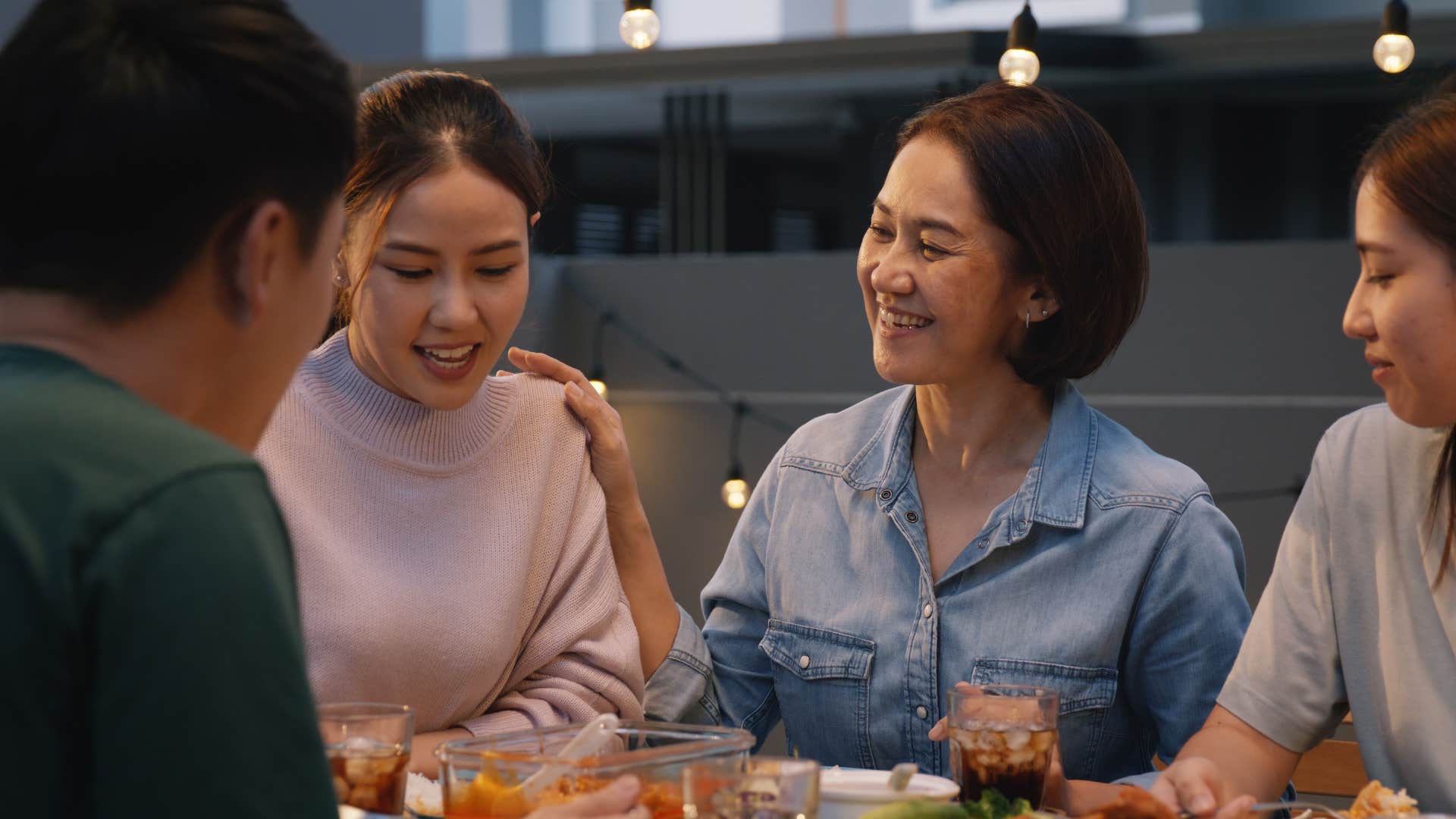 high society family talking about the cost of things
