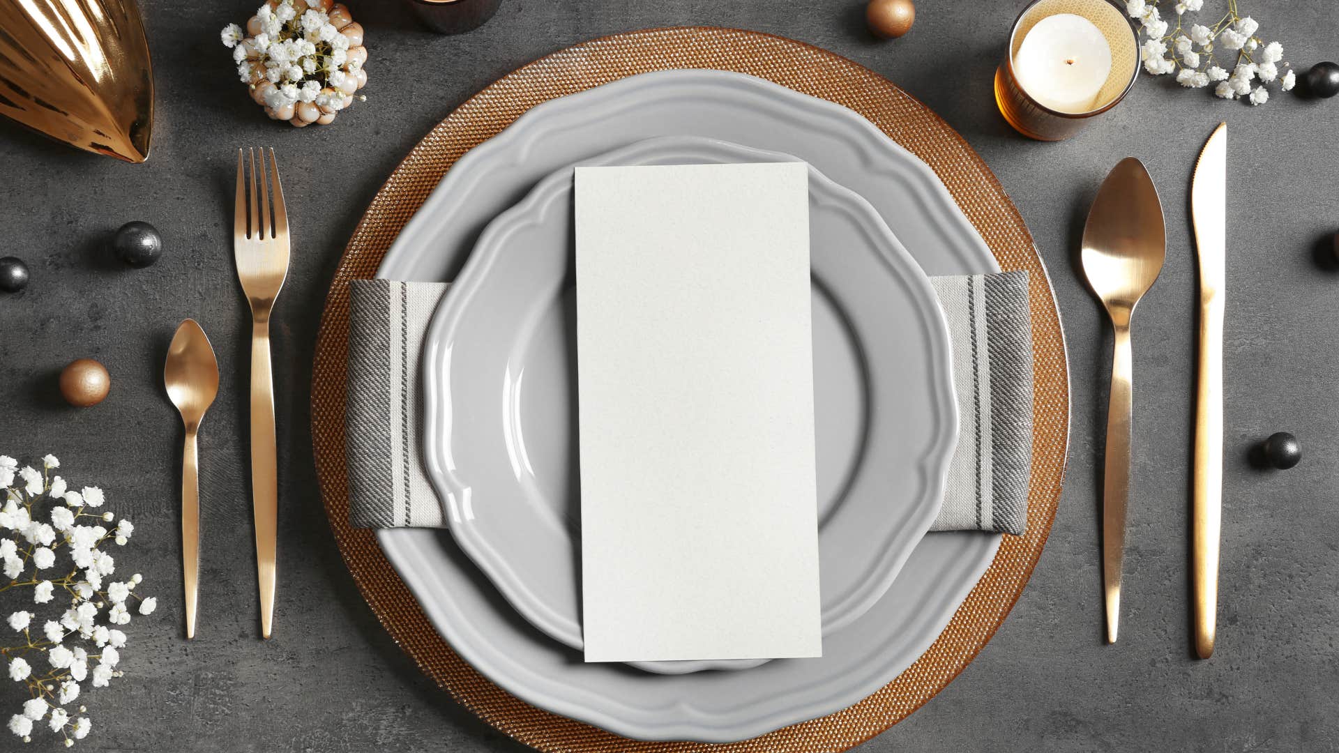 fancy silverware placement