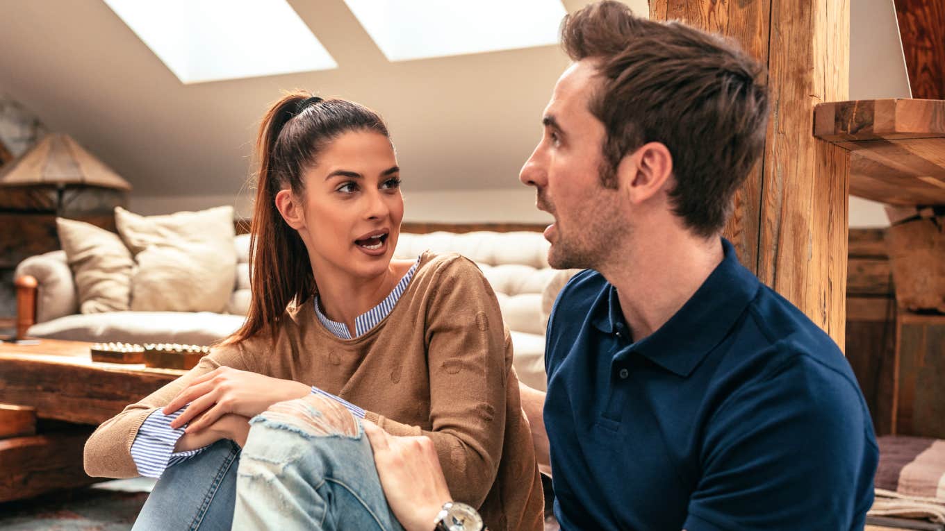 Things That Seem Like Red Flags (But Are Just Part Of Being Human) Couple having a disagreement, part of being human.
