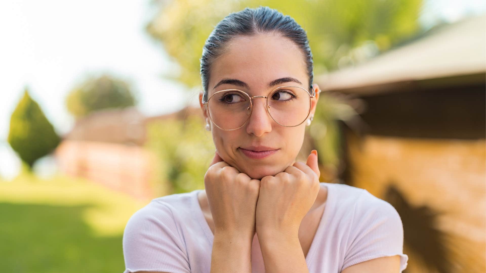 Uninterested woman puts in zero effort