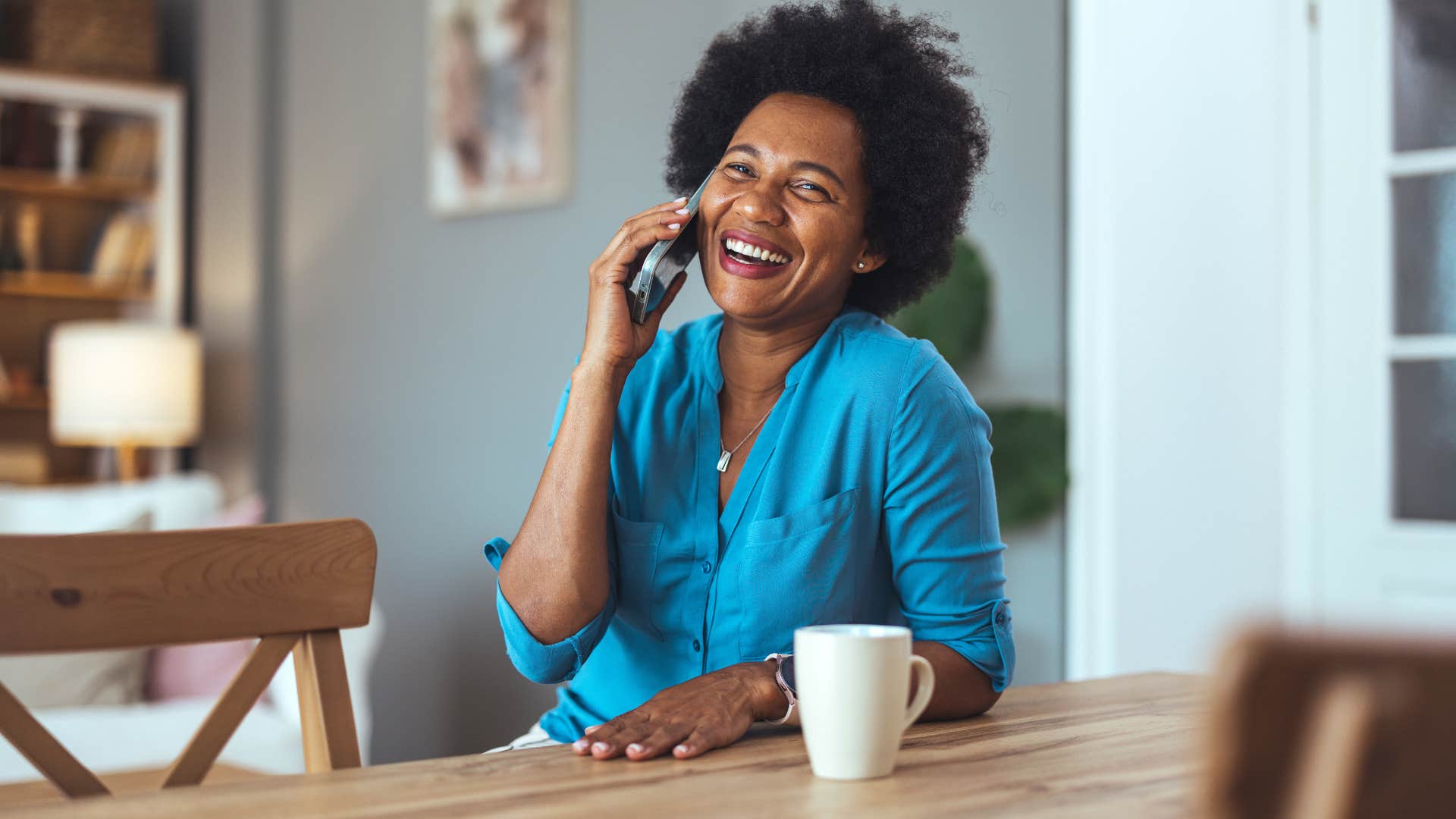 woman talking on the phone