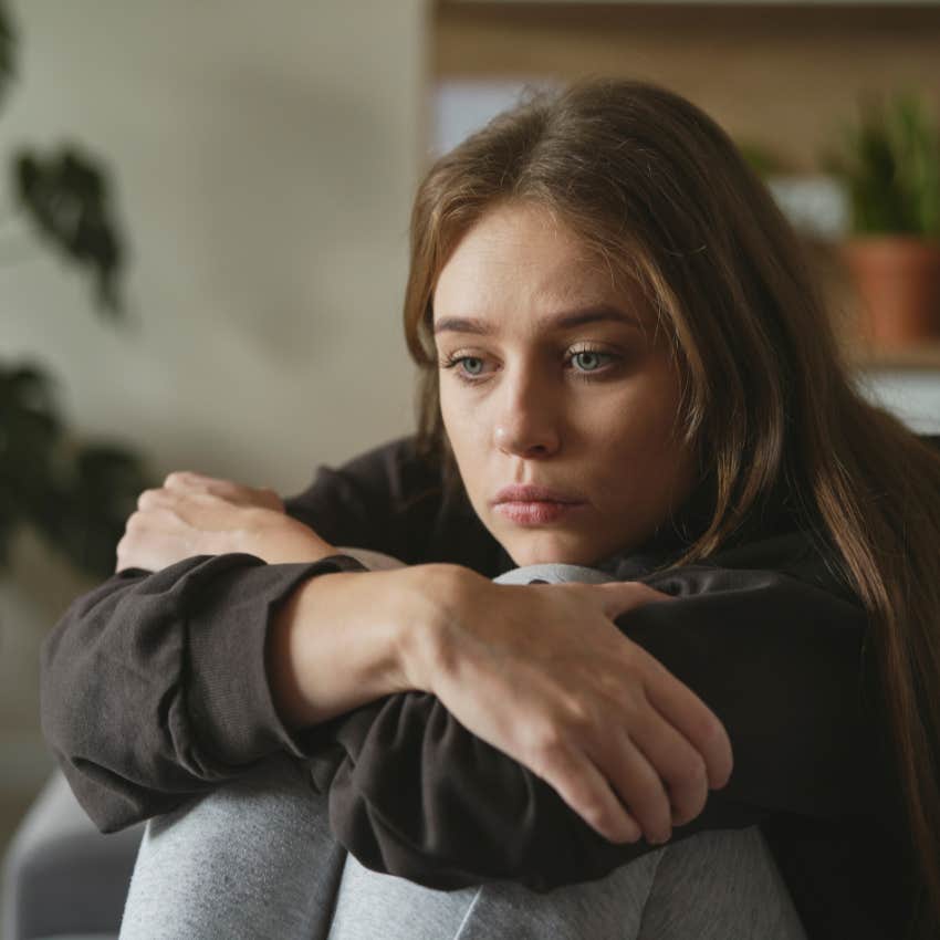 woman who isn't ready for anything as she doesn't love herself