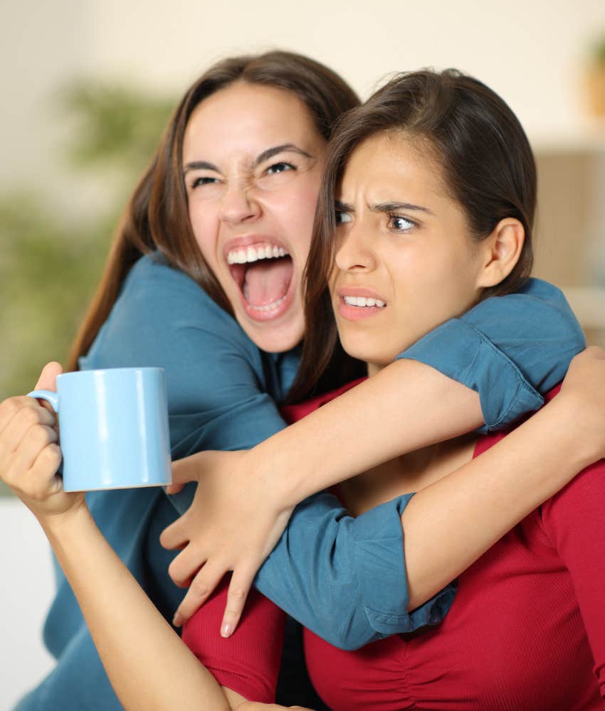 Two people in an imbalanced friendship