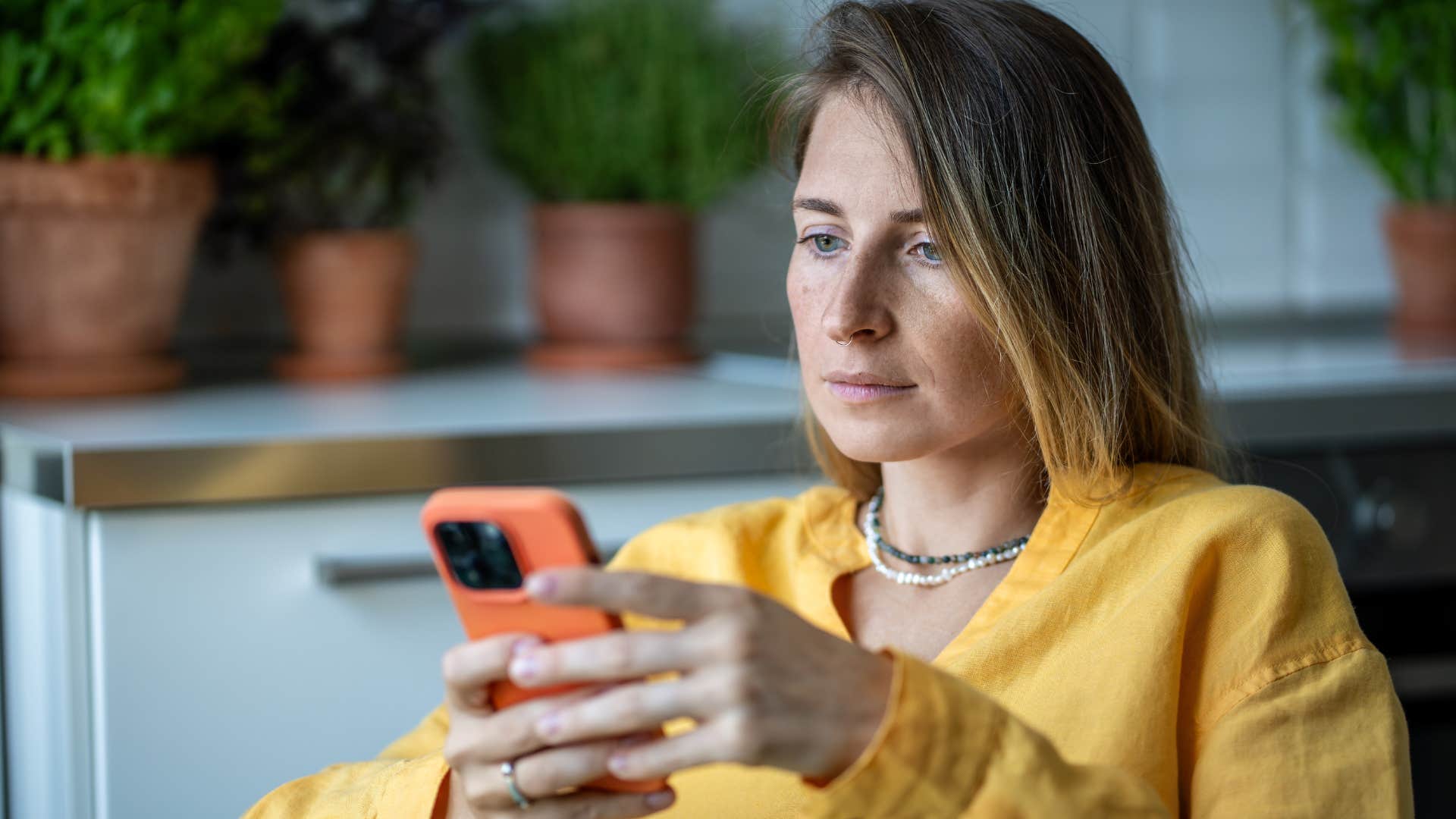 woman relieved after friends canceled plans