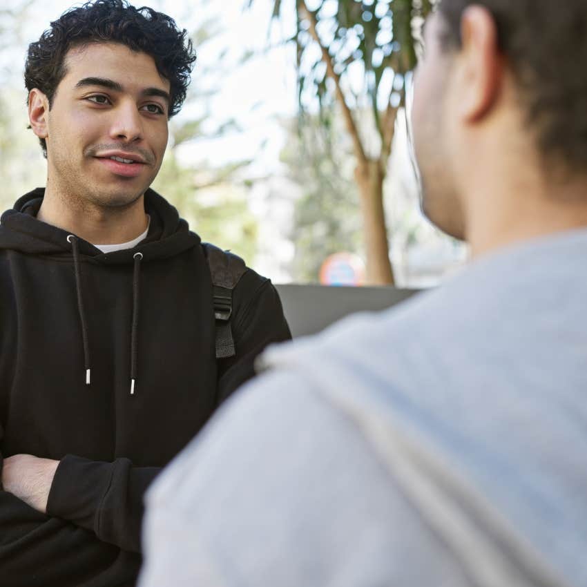 man who is naturally charismatic as he shares fewer details 