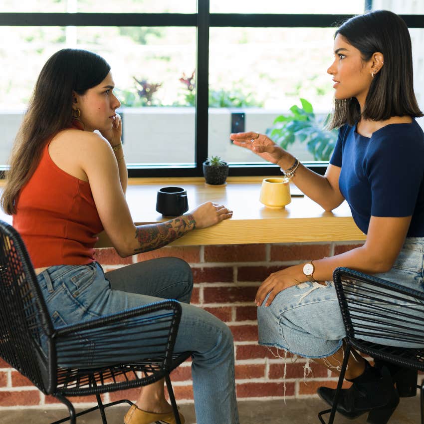 woman who is naturally courageous as she sets boundaries