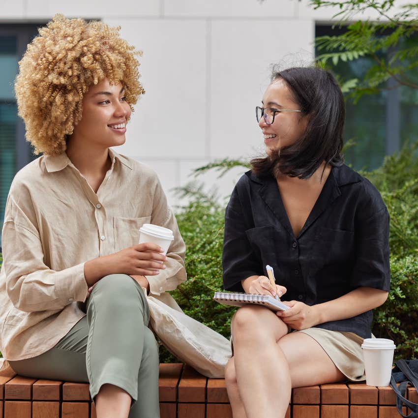 woman who is a naturally good listener as she identifies emotions