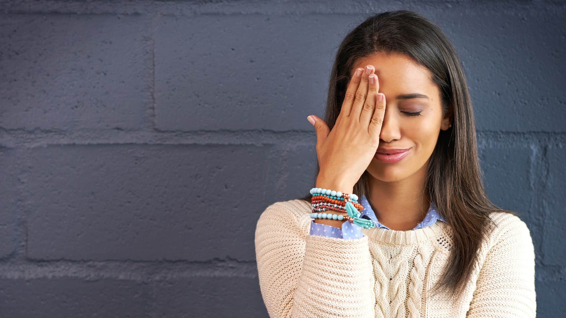 Extrovert is embarrassed