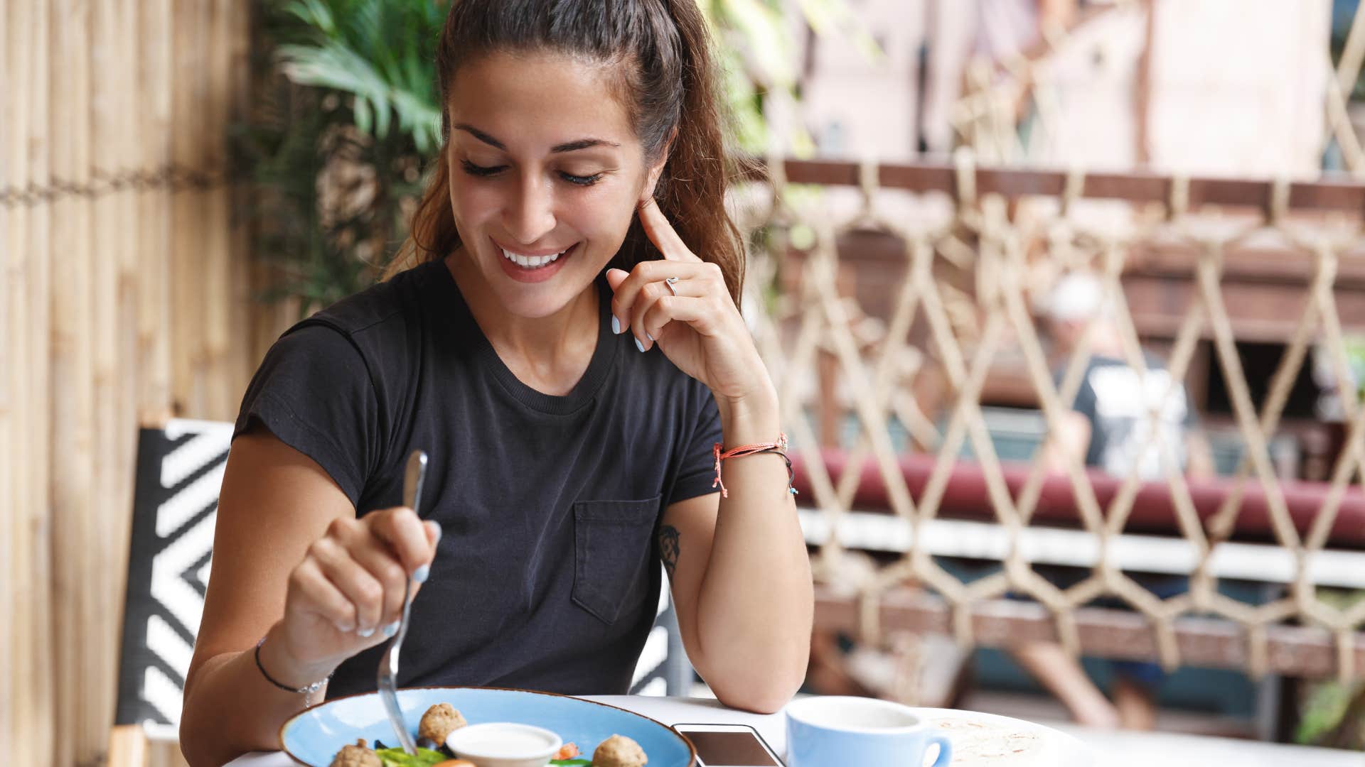 woman who loves herself taking herself on a date
