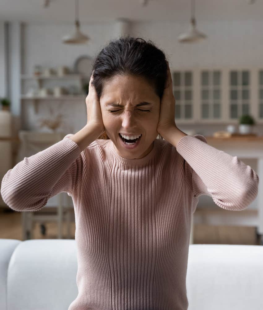 Person can't ignore stress