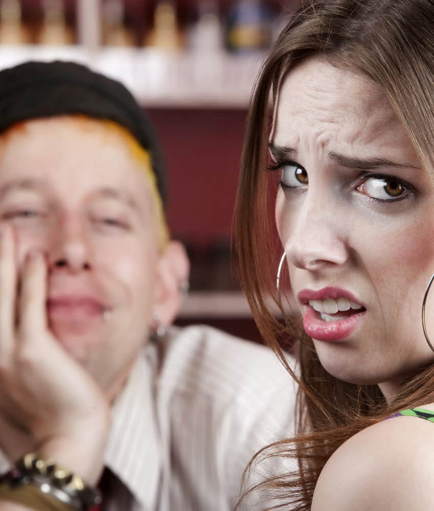 Single person has bad date