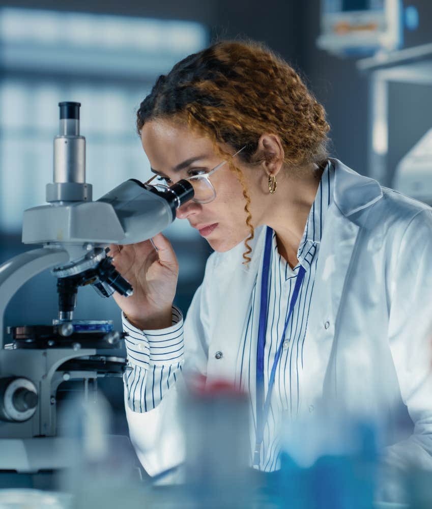 socially anxious research scientist working alone in the lab