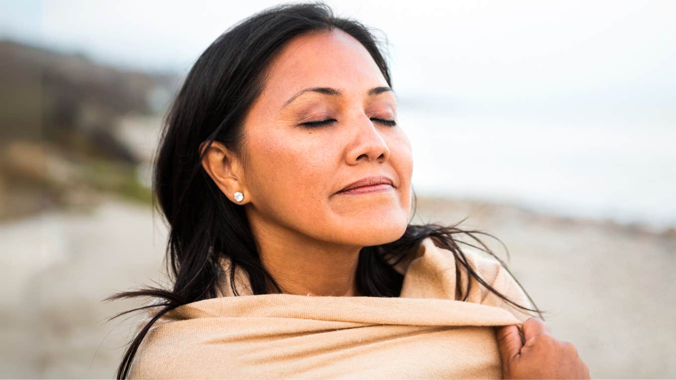 Soulful Meditations To Help Manifest A Peaceful, Compassionate Society Woman manifesting a peaceful, compassionate society.