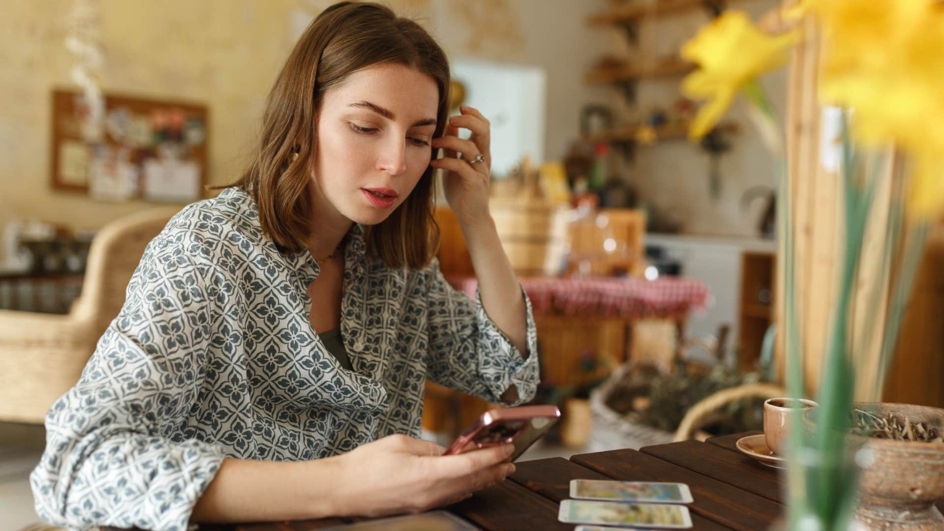 Woman managing invisible labor at home.
