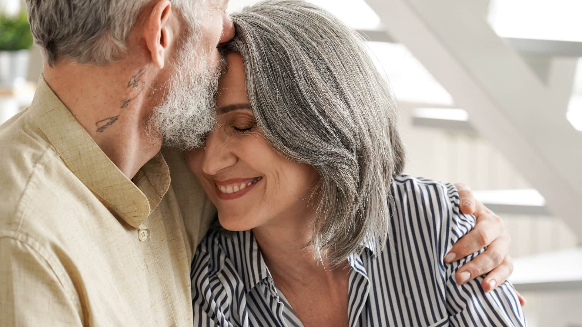Woman remembering the little things with her husband.
