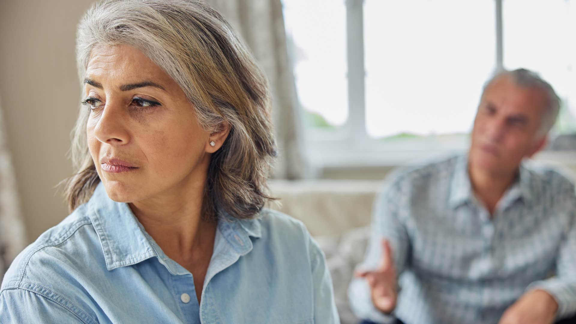 Woman taking on emotional labor with her husband.