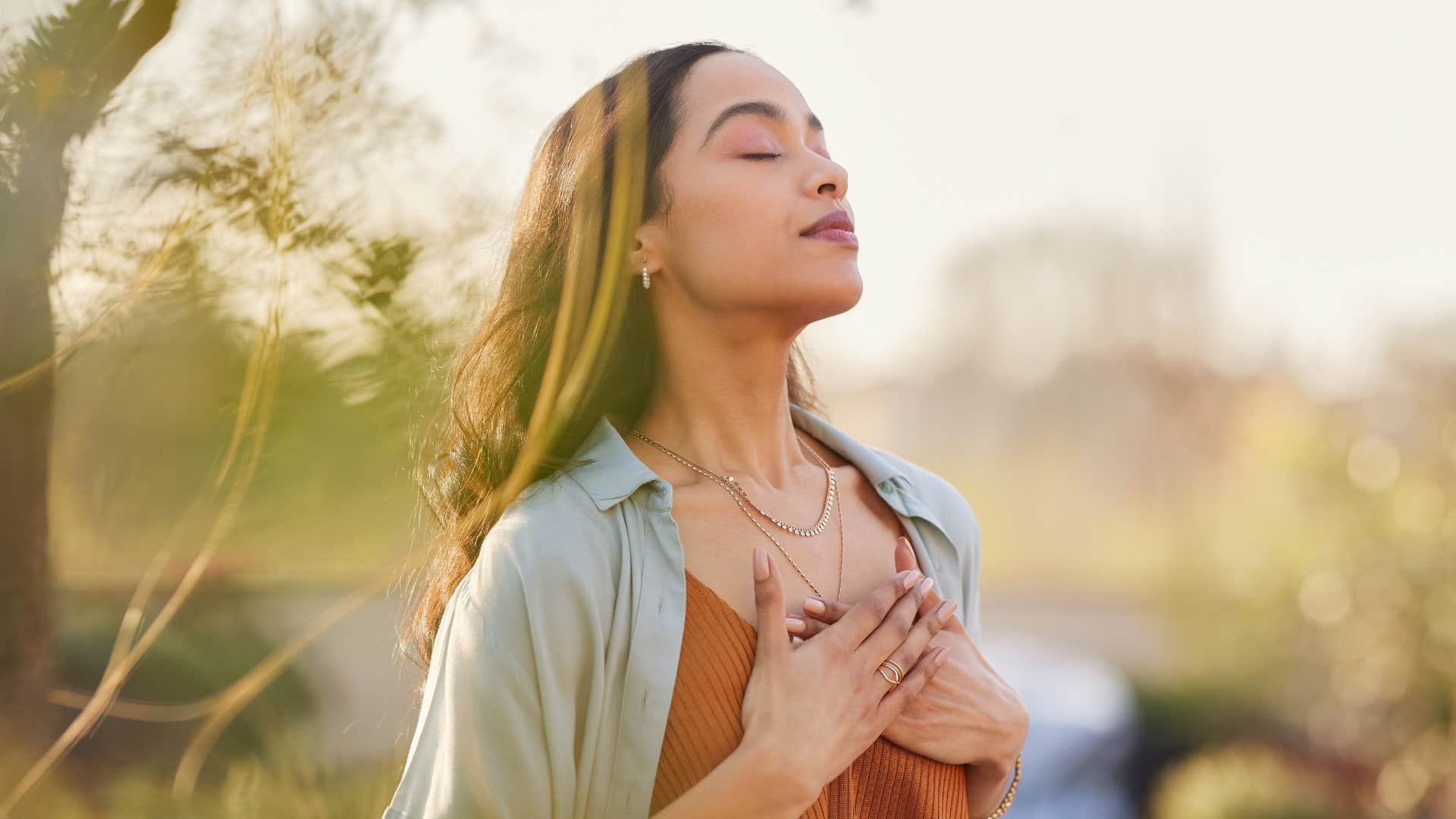 Person ready to move on does ritual