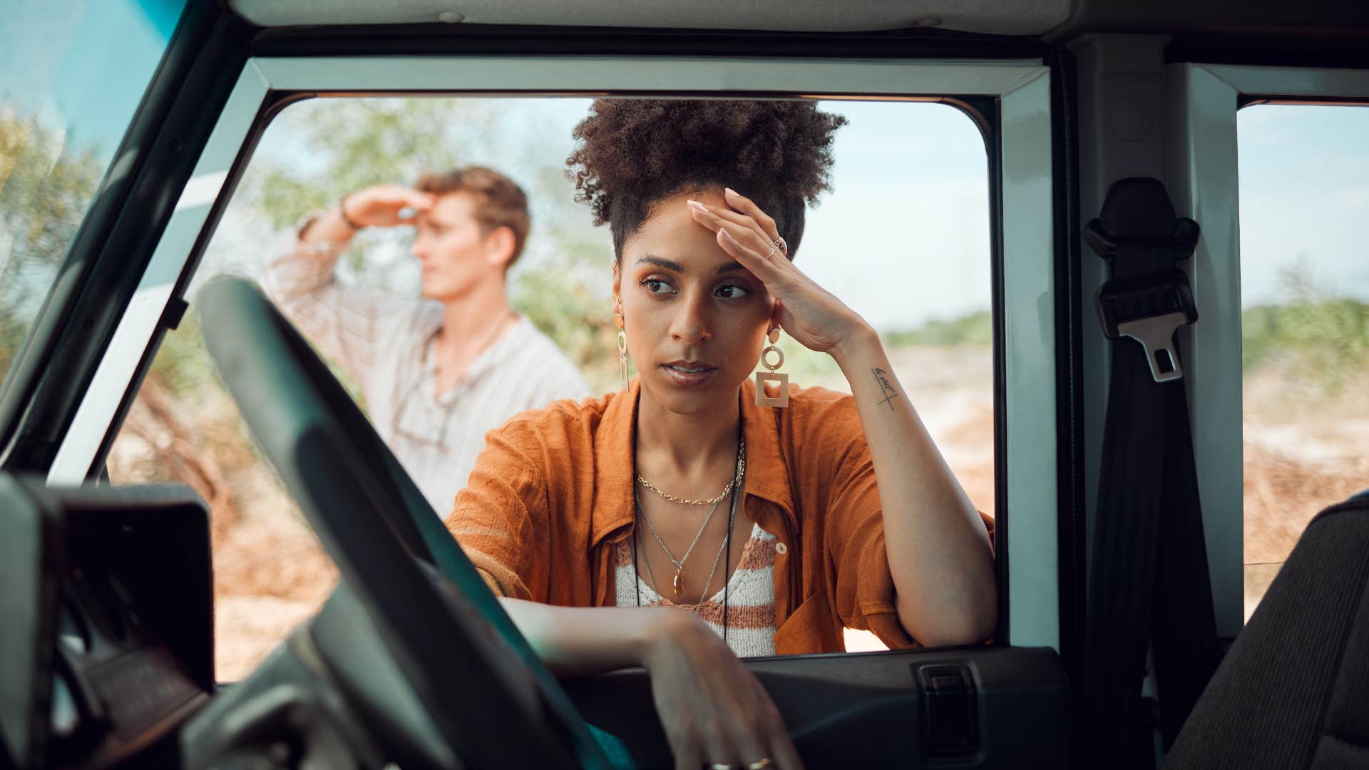 Unhappy couple lost the we feeing