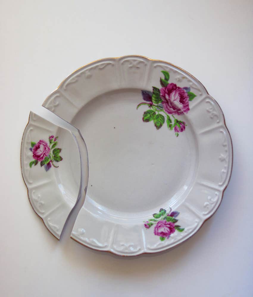 Broken dishes in your kitchen block your financial blessings