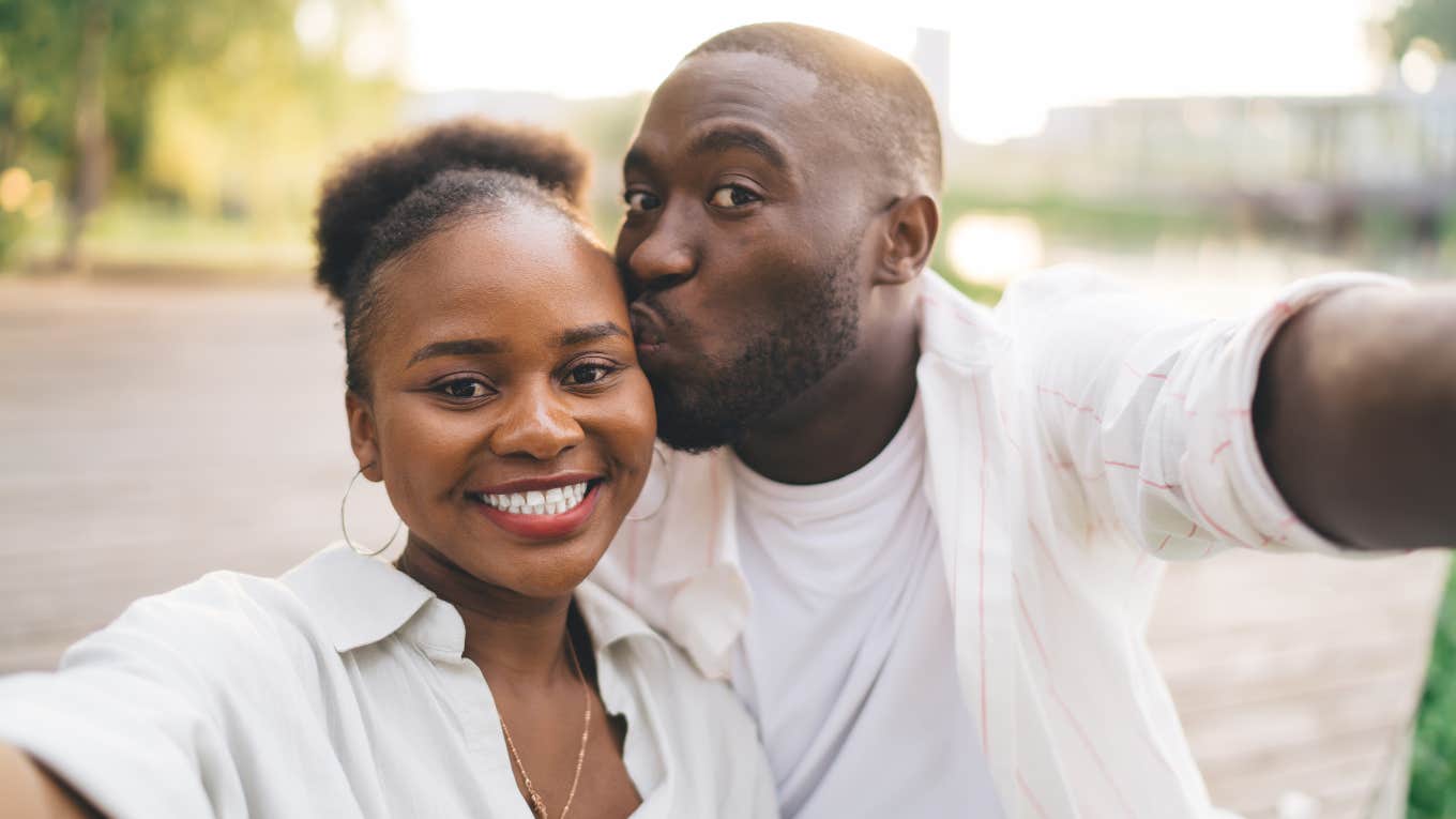 Things A Man Only Does If He Sees You As A Woman He Wants To Marry man kissing womans head madly in love with her