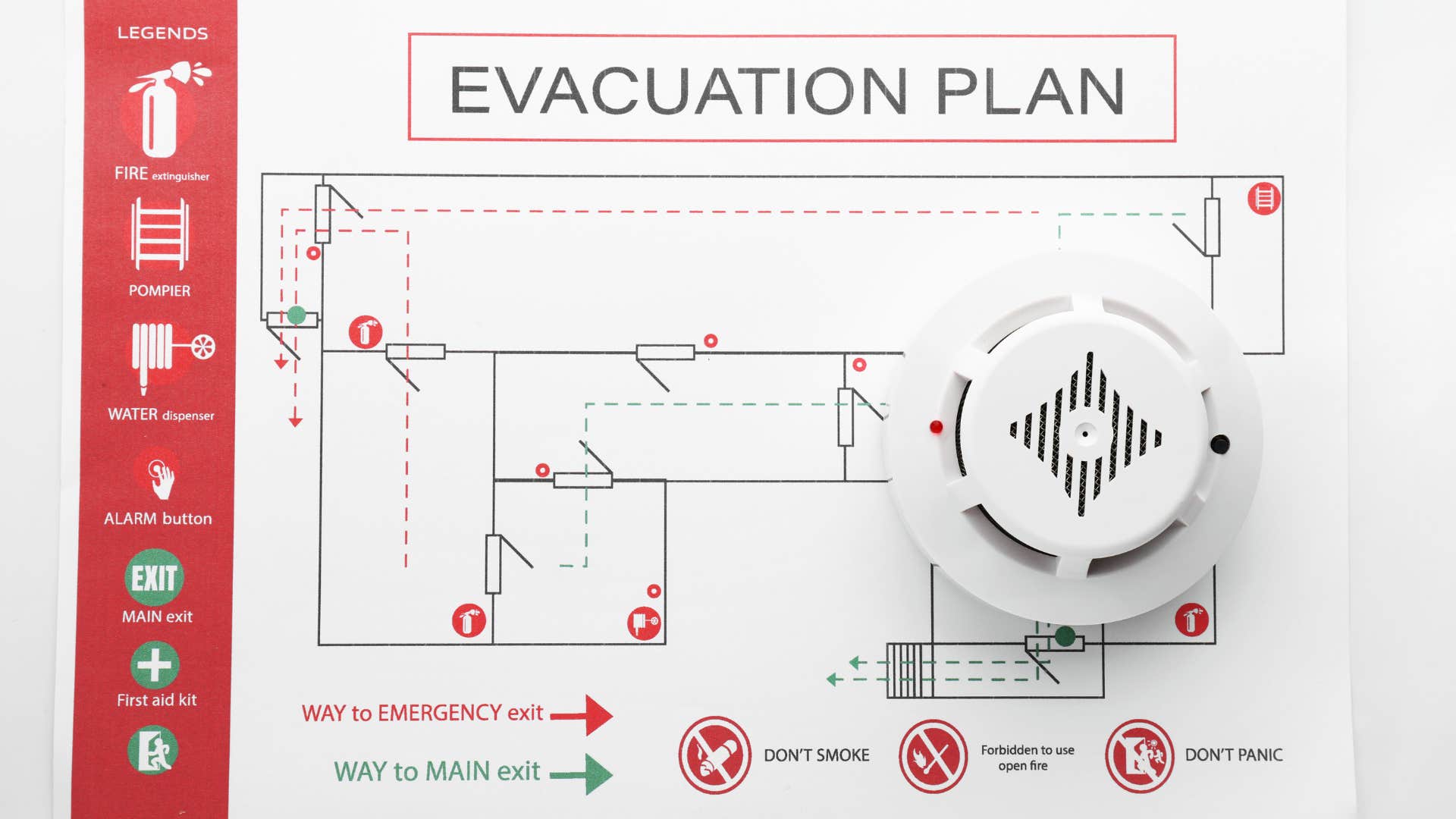 people who are truly prepared for any situation always keep evacuation plans