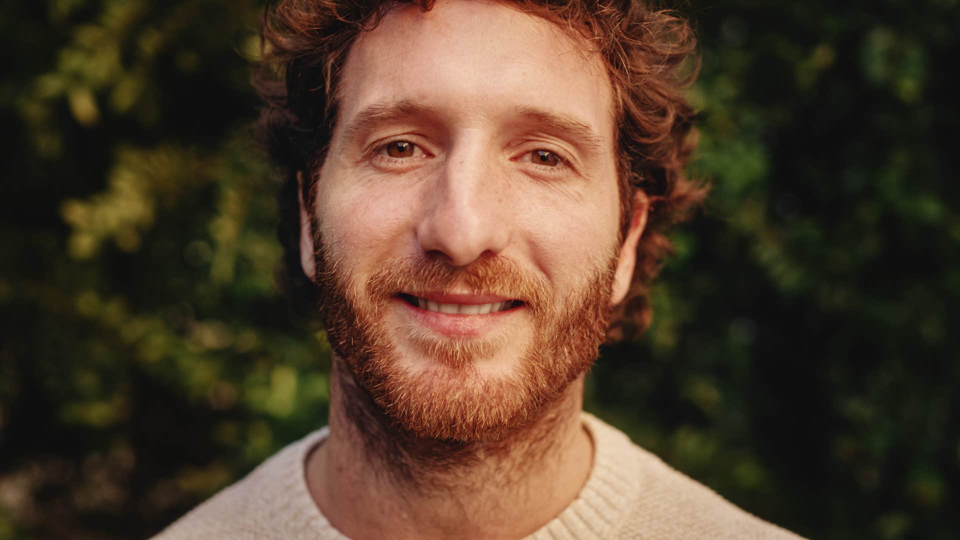 man who exudes authenticity smiling