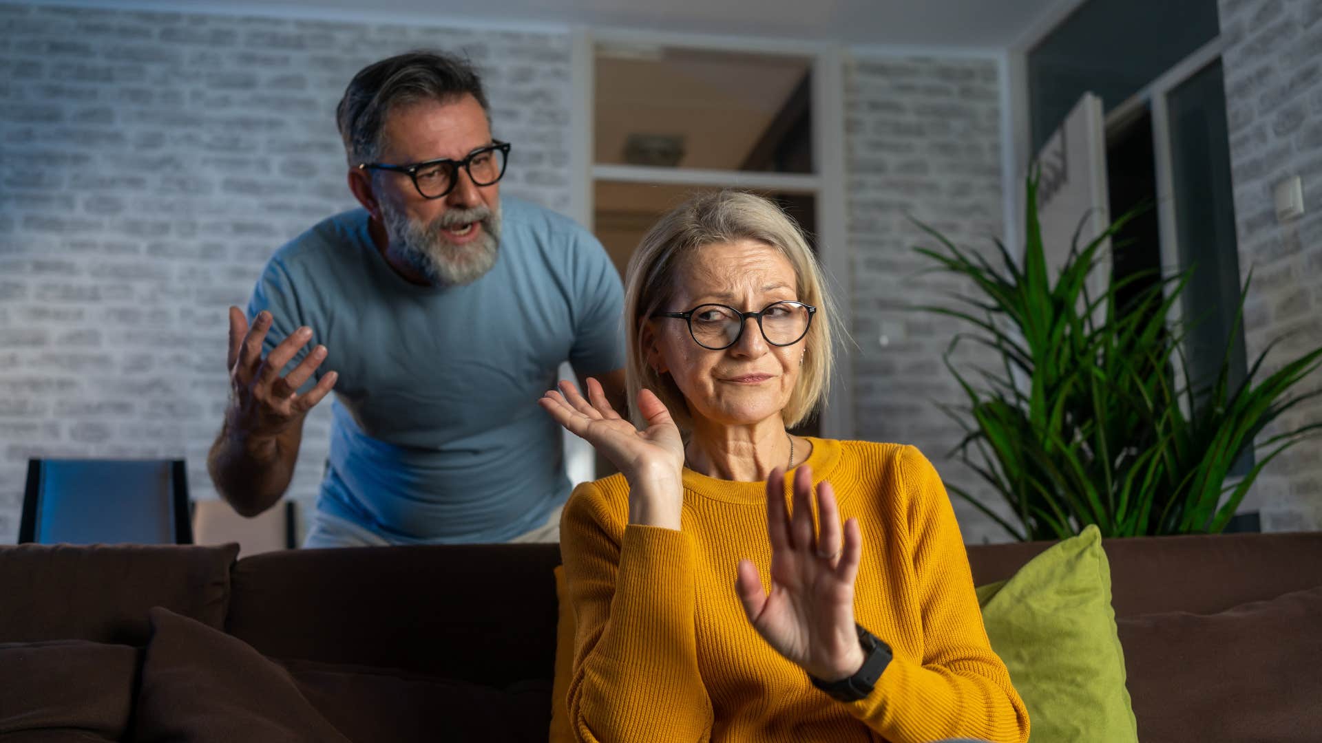 woman refusing to let man ruin her mood shrugging him off