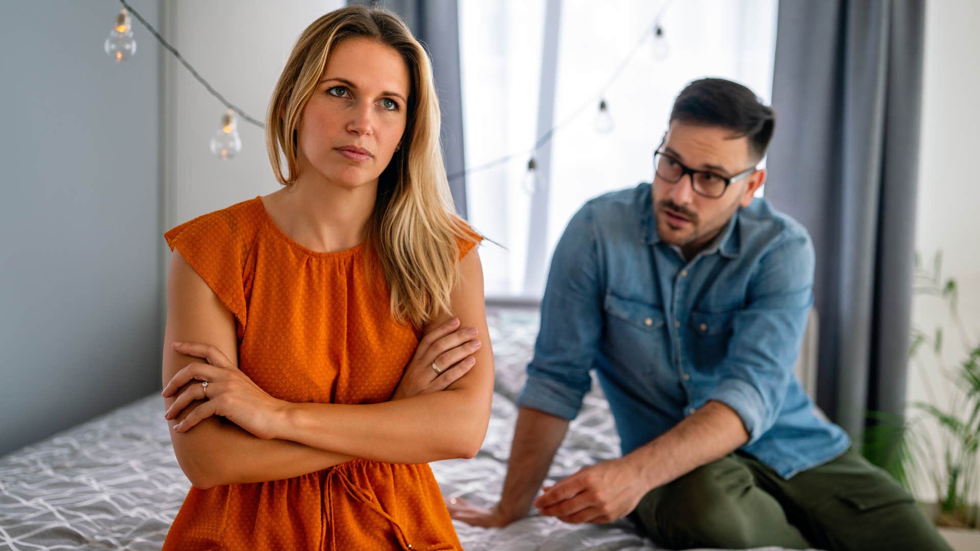 rude narcissistic woman telling husband everyone hates him
