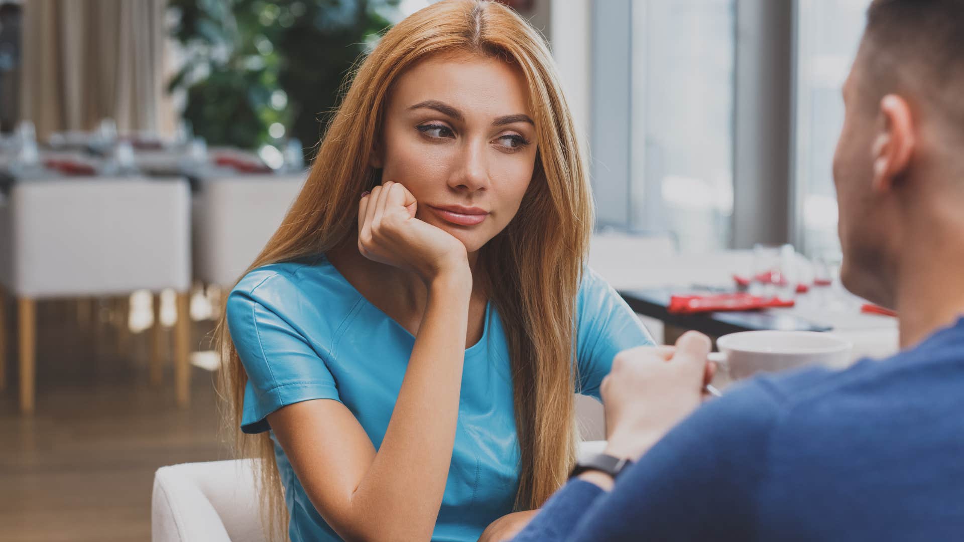 woman annoyed with her superficial relationship