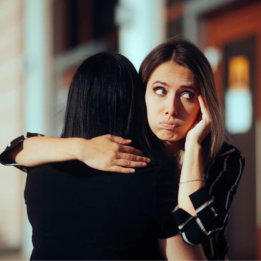 woman who is the sweetly mean friend and deeply selfish