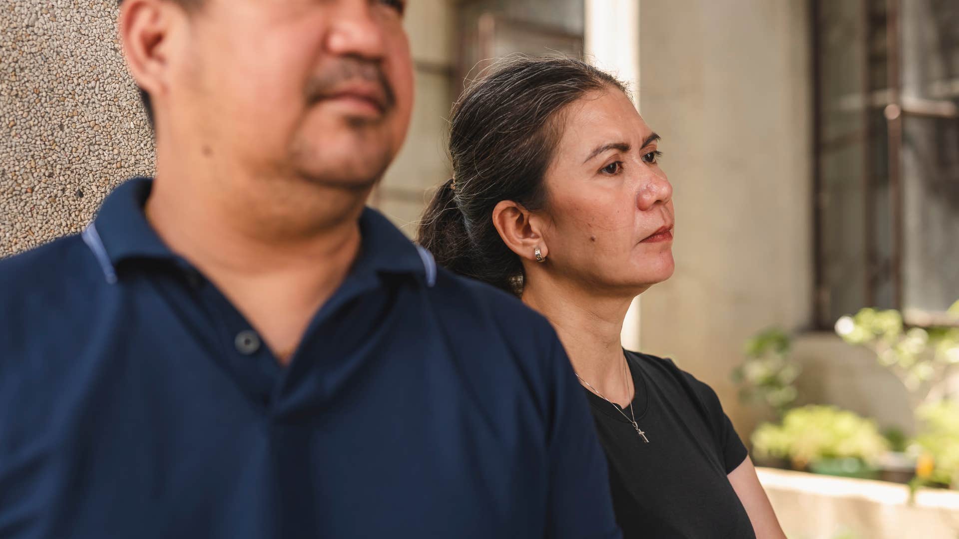 woman forgetting to show gratitude to husband
