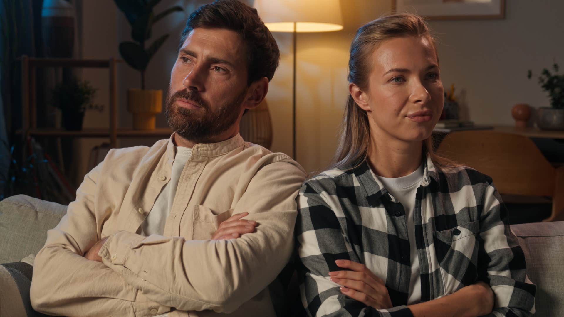 couple not discussing real relationship concerns