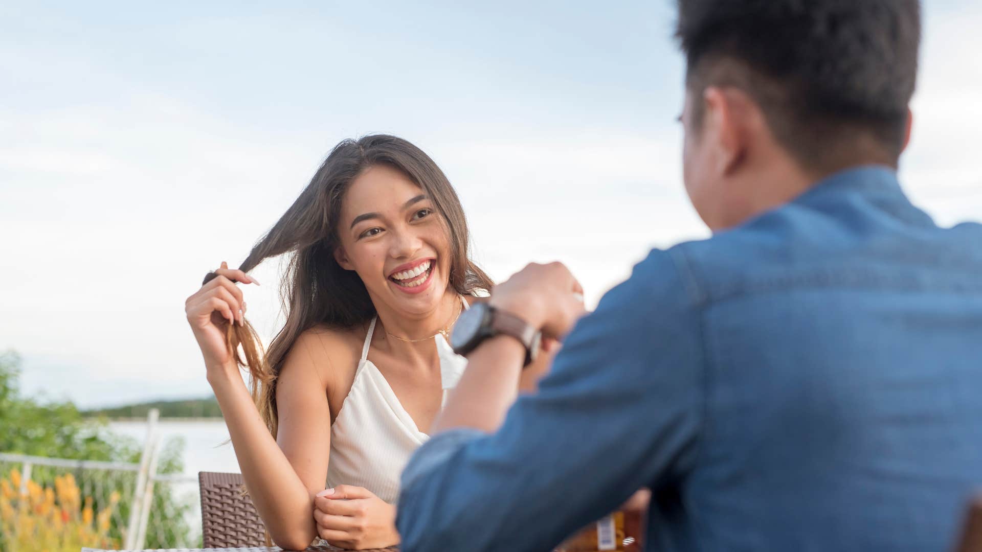 woman makes her partner think about her all the time by Hiding something cheeky for him to find