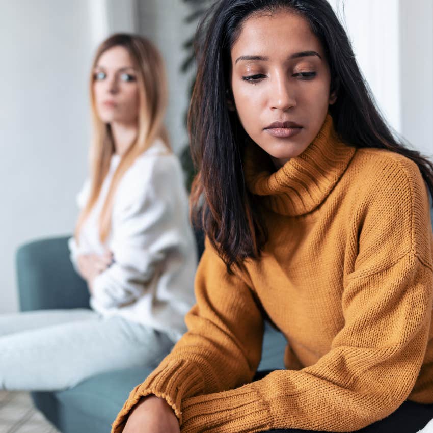 woman who is outgrowing friendship as she doesn't enjoy hanging out with them