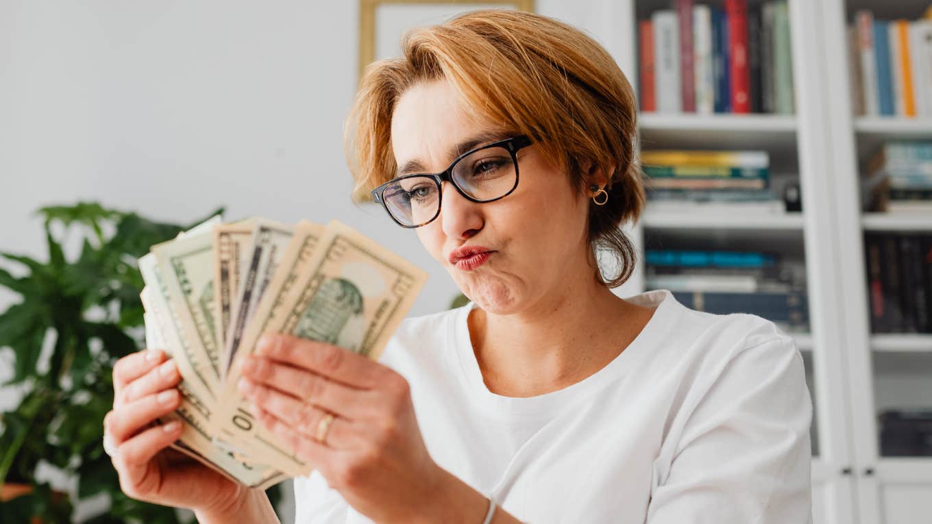 Person doing weird things for money.