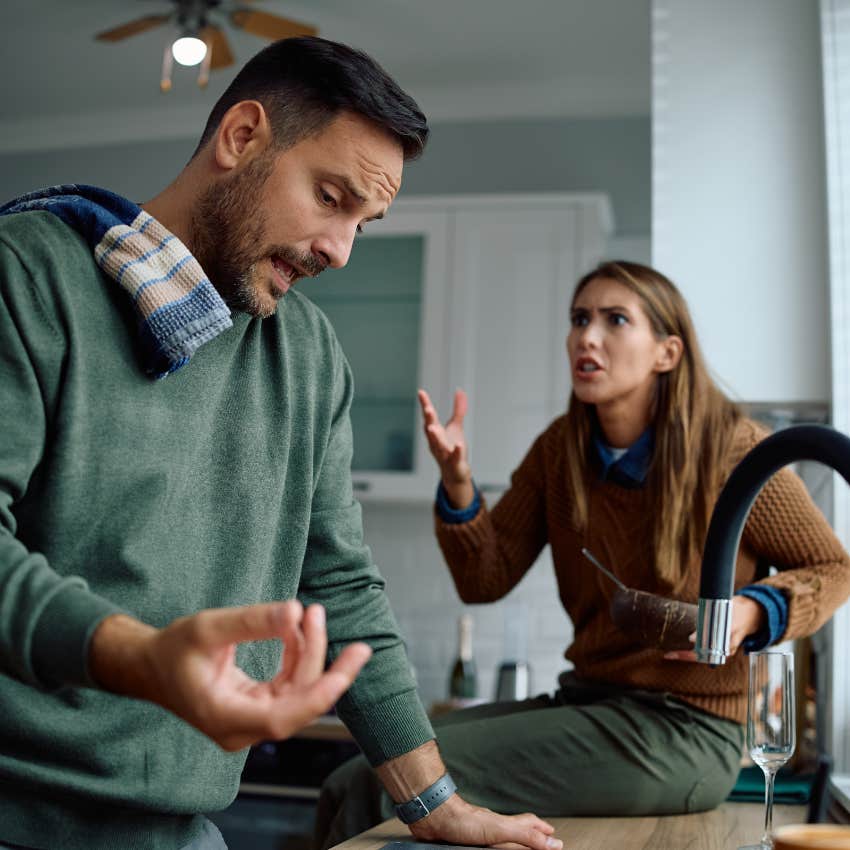 man whose wife is divorcing him because he left dishes by the sink