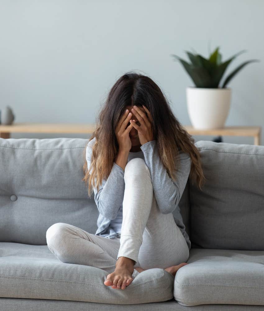 woman upset partner asked specific question before cheating