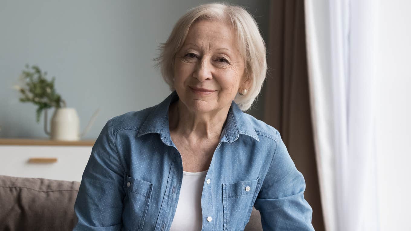 confident older woman who doesnt care what others think of her