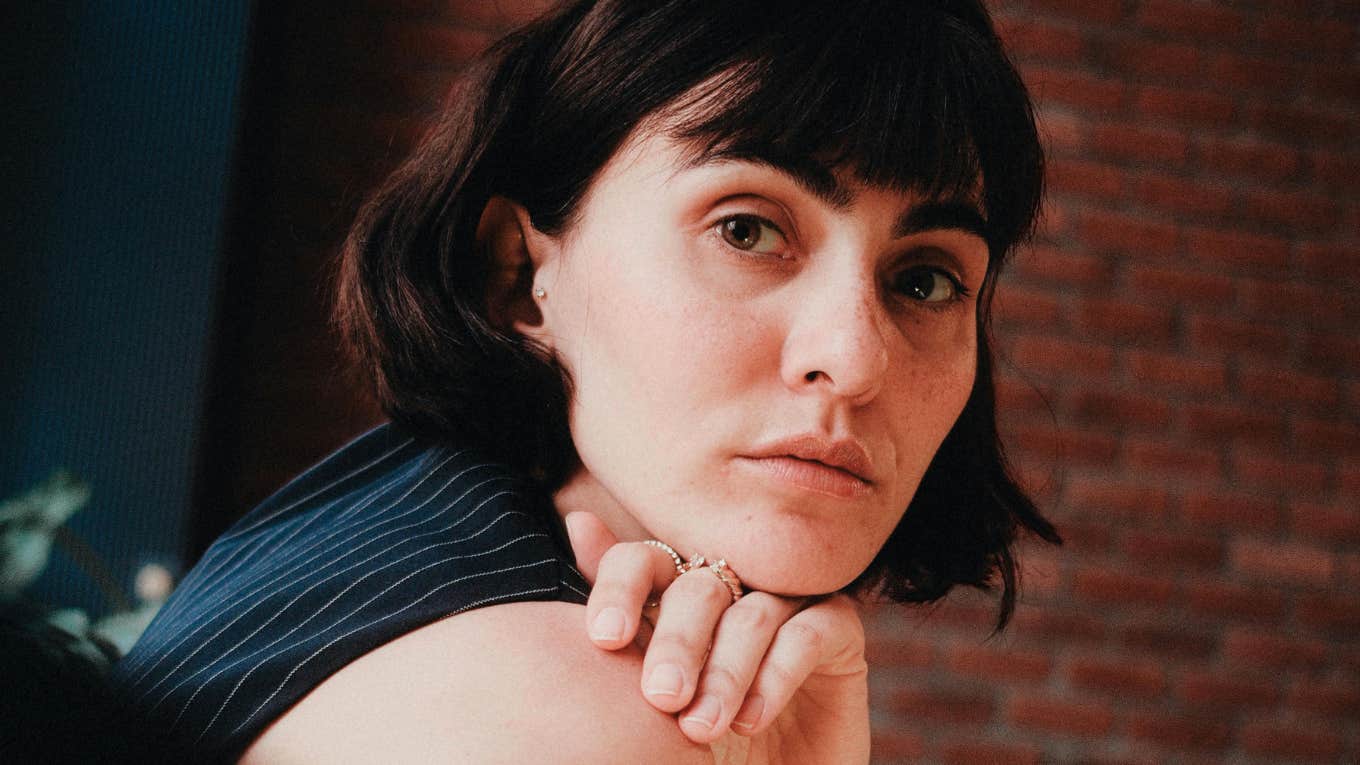 Woman who is feeling anxious. 