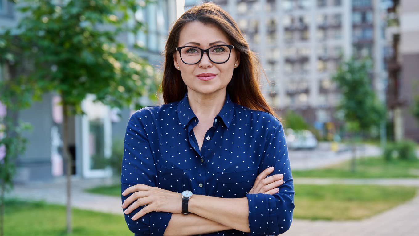 happy woman being less patient with age
