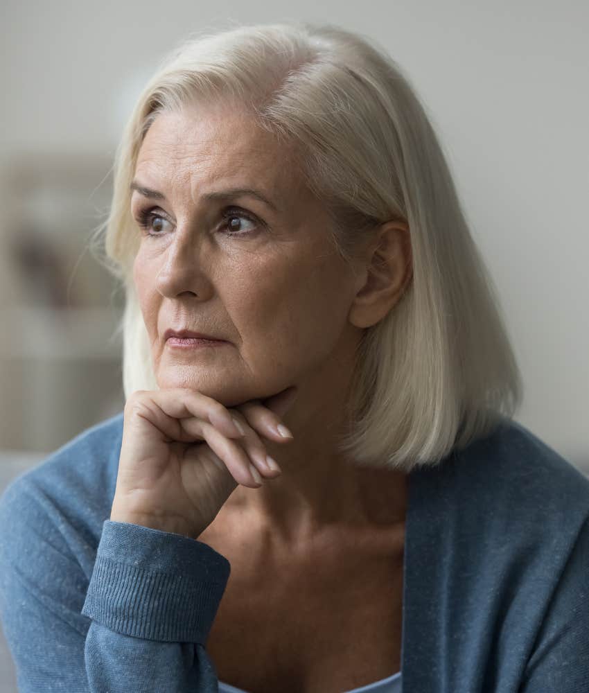 Woman questions after divorce