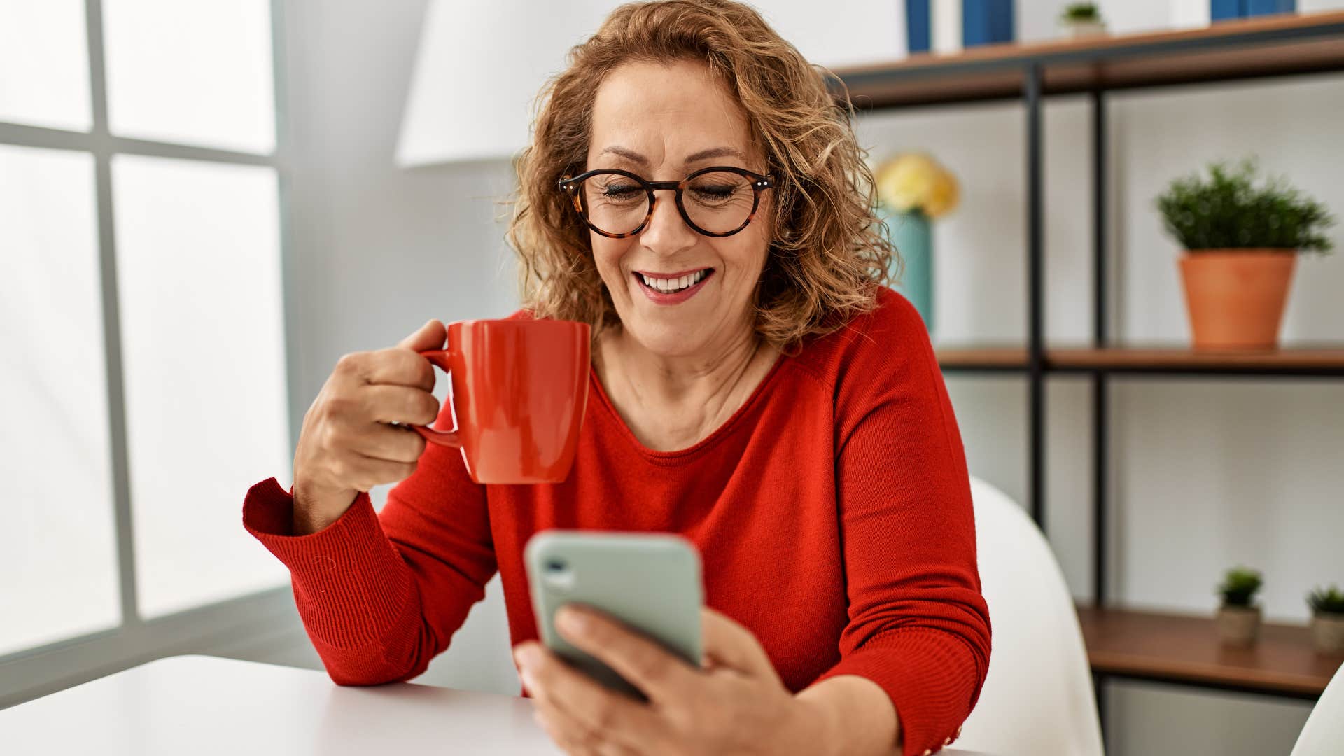 woman who's tired of explaining herself sitting at home