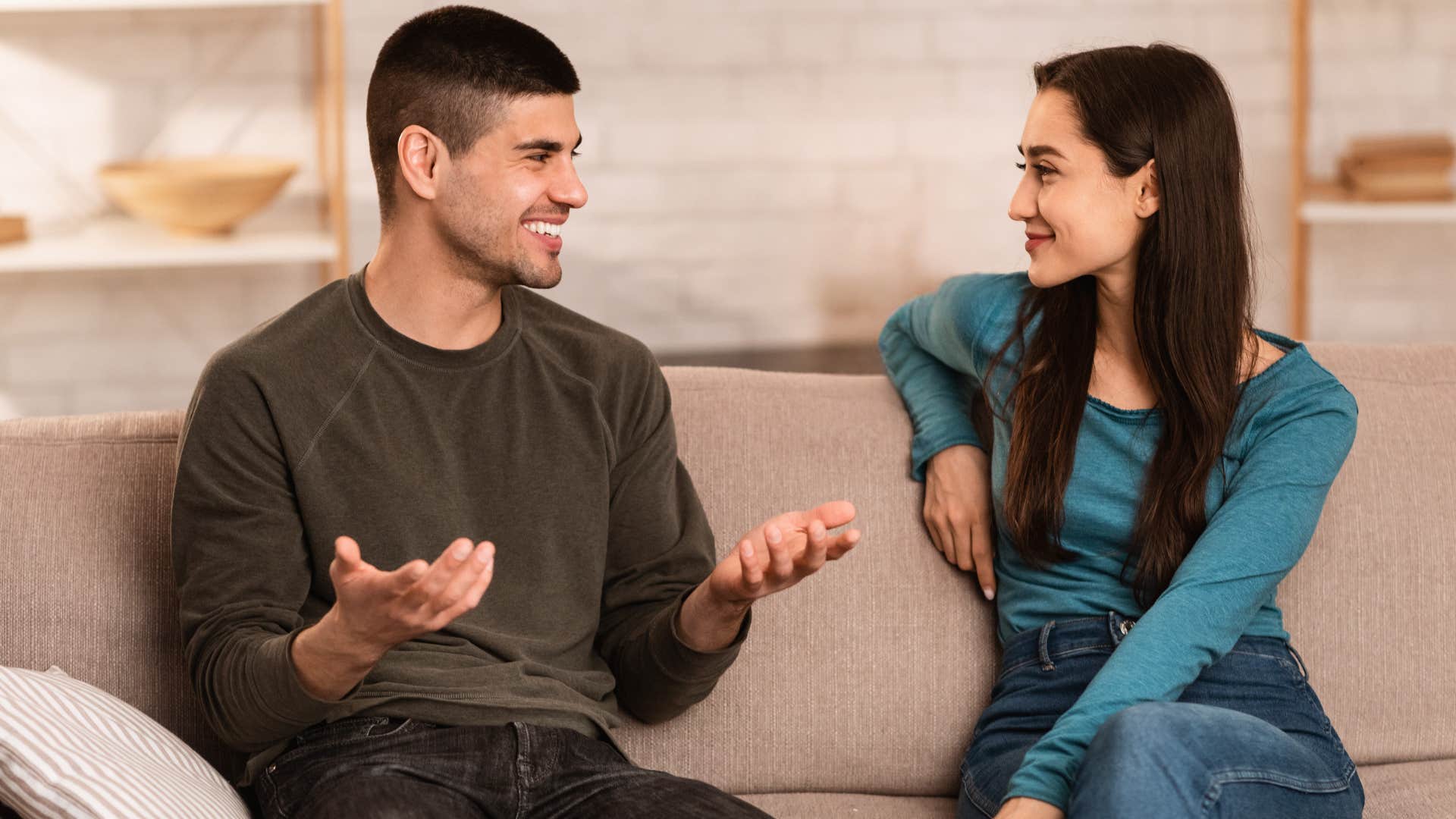 man making plans with wife included