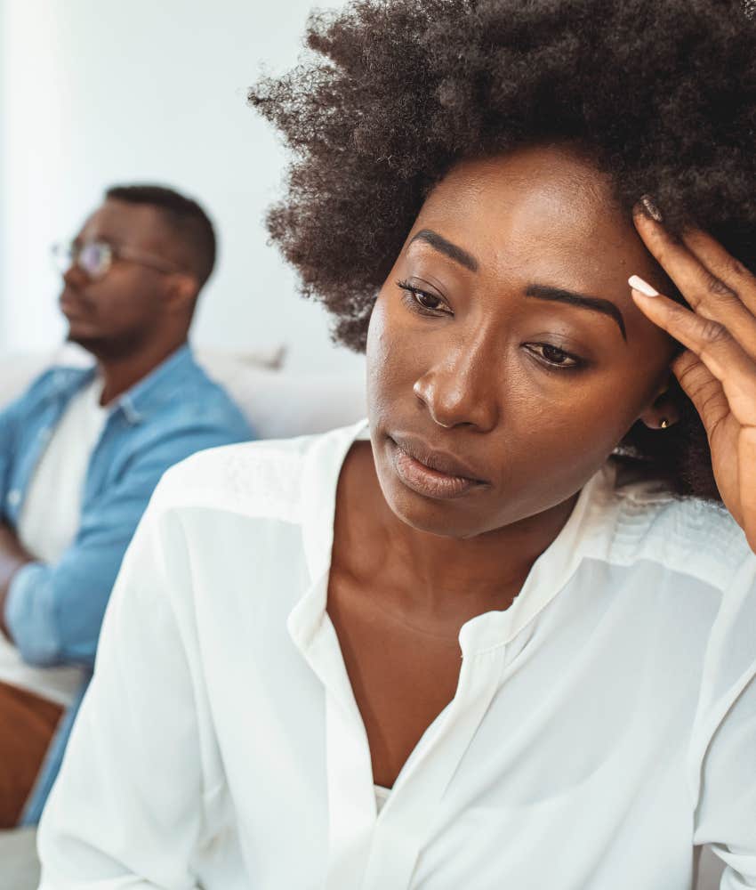 Woman contemplates reasons she feels ignored