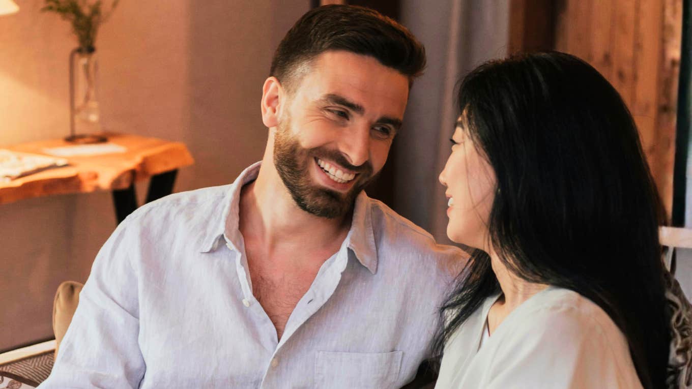 Couple having an emotional connection.