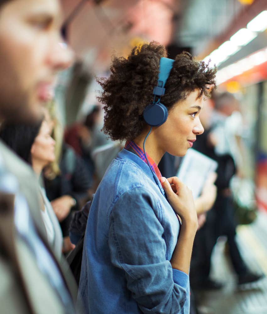 Art of escaping reality mini escapes for your mind music Person listens to music to escape realtiy